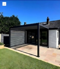 aluminum pergola