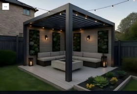aluminum pergola